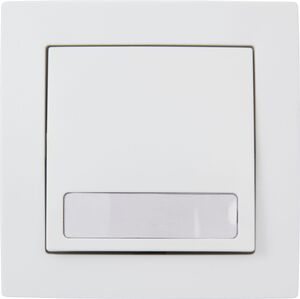 7123 Levina Kunststoff Taster wei� mit Namensschild