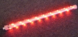 7210 S-LED Leuchtstab 12 V rot 5050 Netzteil  30 x 590 mm 5050-er LEDs 