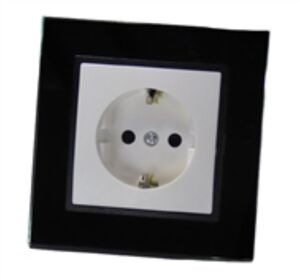 7837 ABELKA Nuovo schwarz 1x  Schukodose 250V 16 Ampere 