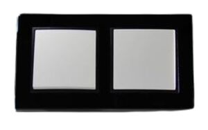 7966 Abelka Nuovo schwarz GLAS 1x Wechsel 1xTaster