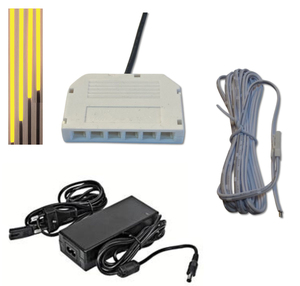 1712 LED ALU Slim 4x0,50m direkt-indirektes Licht Netzteil GELB