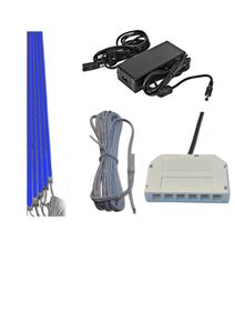 1748 LED ALU Slim 5x1,00m direkt-indirektes Licht Netzteil Blau