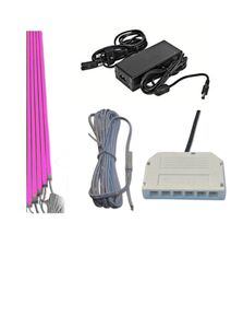 1750 LED ALU Slim 5x1,00m direkt-indirektes Licht Netzteil Pink