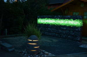 8729 Gabionen Leuchte LED 360 Grad 1,20 m warm wei 