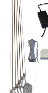 1762 LED ALU Slim 6x1,00m direkt-indirektes Licht Netzteil Kalt Wei�