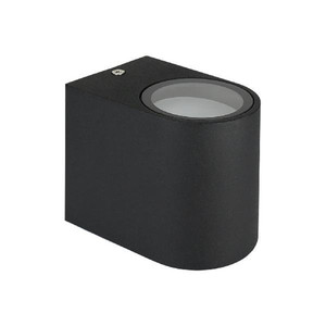 3998 Wandleuchte Torre schwarz 1-flammig Up-Light Sockel GU-10 Au�en Leuchte