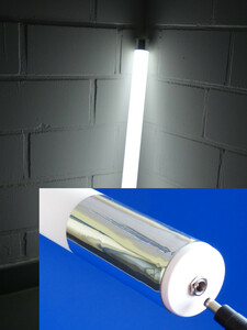9719 LED Leuchtrhre matt 12 Volt kalt wei 1,23m lang  38 mm  Leuchtstab