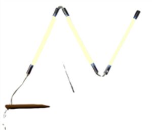 9226 LED Stab Leuchte DEL 3x9Watt a 65cm Leuchtst�be Warmwei�