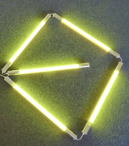 9275 LED Stab Leuchte 5LS 5 Stck a 9 Watt hintereinander flexibel a 65cm gelb 
