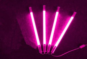 9305 LED Stab Leuchte QLS 4x18 Watt a 127cm pink 