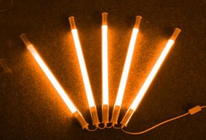9314 LED Stab Leuchte 5LS 5 x 18 Watt Leuchtst�be a 127 cm orange 