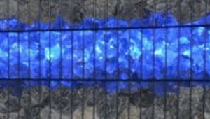 7410  Gabionen Leuchte LED 360- 2x0,6m Blau 