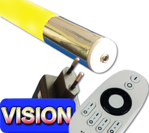 1838 LED VISION Stab 4 Zonen 12 V 0,63 mit Netzteil + Dimmer Gelb