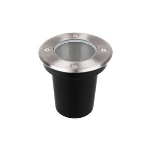 1997 Bodeneinbau rund starr 100mm Edelstahl Sockel GU10 f�r LED