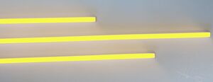2138 LED ALU Leuchte f. Paneele 18mm Abstand 3x50cm Netzteile GELB