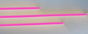 2158 LED ALU Leuchte f. Paneele 18mm Abstand 3x50cm Netzteile PINK