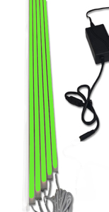 2229 LED ALU Leuchte f. Paneele 18mm Abstand 5x50cm Netzteile GR�N