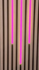 2273 LED ALU Leuchte f Paneele 18mm Abstand 3x100cm Netzteile PINK