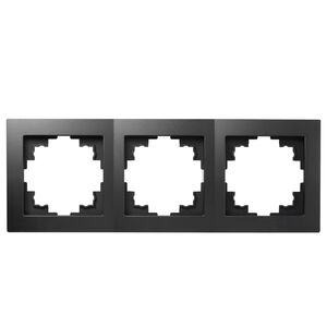 2505 Levina Rahmen 3er schwarz 223*81mm f�r Schalter Serien Eins�tze