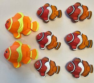 3070 Deko Set 8er Clownfisch Familie 2 x gro� und 6 x klein