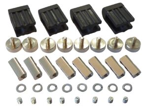 3416 Lampen Halter schwarz f�r Stift Sockel LED Lampen 4-er Satz