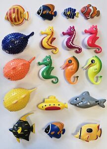 3451 Fische 18er Pack Wassers�ulen / DEKO diverse Farben