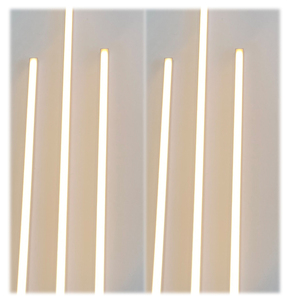 3209 LED Paneele Leuchte Warm Wei�-Kalt Wei� KS-wei� 6x50cm+ Fernb.