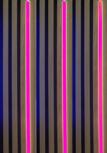 3679 LED Leuchte KS-wei� 3x100cm m. Fernb. Pink