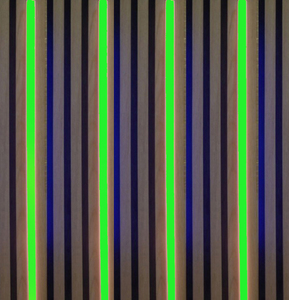 3706 LED Leuchte Kunststoff Schiene wei� 4x125cm Gr�n Netzteil