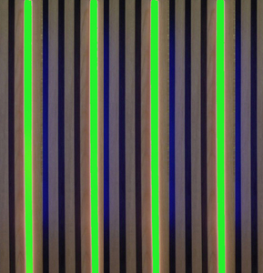 3729 LED Leuchte Kunststoff Schiene 4x150cm Netzteil Grn