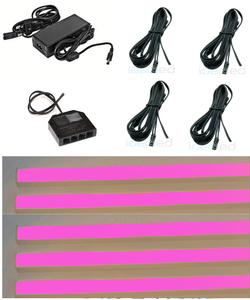 3906 LED Regal Beleuchtung 5 x 0,75m inkl. Netzteil Lichtfarbe Pink