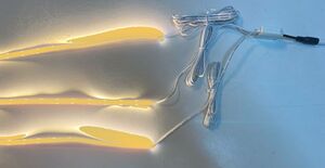 4042 LED Regal Beleuchtung 3x75cm +Netzteil Lichtfarbe Orange