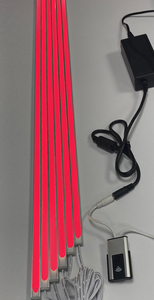 4159 SMART Leuchte ALU Schiene Slime 6x1m matt ROT + Netzteil