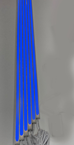 4193 LED Leuchte ALU Schiene Slim 6x1m matt BLAU inklusive Netzteil