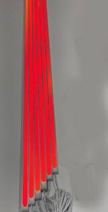 4198 LED Leuchte ALU Schiene Slim 6x1m matt ROT inklusive Netzteil