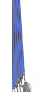 4328 LED Leuchte ALU Schiene Slim 5x1,0m Netzteil Lichtfarbe BLAU