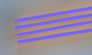 4345 LED Leuchte ALU Schiene Slim 4x1,0m Netzteil BLAU