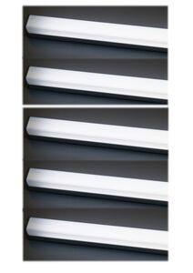 5375 LED ALU Leuchte Aufsatz wei� 5x50cm Fernbedienung Kalt Wei�