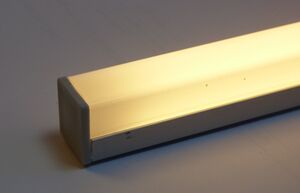 5396 LED ALU Leuchte Aufsatz wei� 6 x 50cm Fernbedienung Warm Wei�