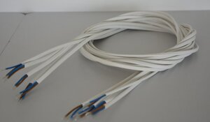 5430 Kabel Zuschnitt L�nge 1,55 m 0,5 m�  weiss 5-er Pack 