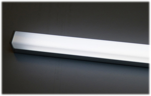 5459 LED ALU Leuchte Aufbau wei� 1x1,5m dimmbar+Netzteil 12V Kalt Wei�