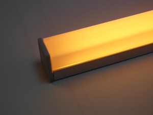 5465 LED ALU Leuchte Aufbau wei� 1x1,5m dimmbar +Netzt 12V Orange