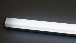 5481 LED ALU Leuchte Aufsatz wei� 6 x 50cm Fernbedienung Kalt Wei�