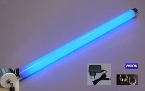 5615 LED VISION matt dimmbar mit Fernbedienung 12 V 0,63m 38mm blau