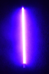 6019  LED VISION Leuchtstab matt 153cm 38mm schwarze Kappe pink