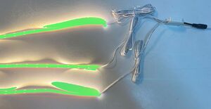 6661 LED Regal Beleuchtung 3x75cm +Netzteil Lichtfarbe Gr�n 