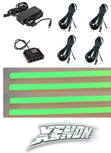 6662 LED Regal Beleuchtung 4 x 0,75 m inklusive Netzteil Grn 