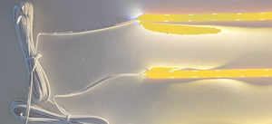 6668 LED Regal Beleuchtung L�nge 2x0,75m LEDs +Netzteil Gelb