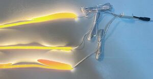 6743 LED Regal Beleuchtung 3x75cm +Netzteil Lichtfarbe Gelb