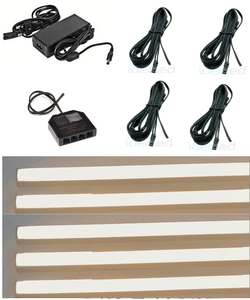 6791 LED Regal Beleuchtung 5x0,75m inklusive Netzteil Lichtfarbe Gelb